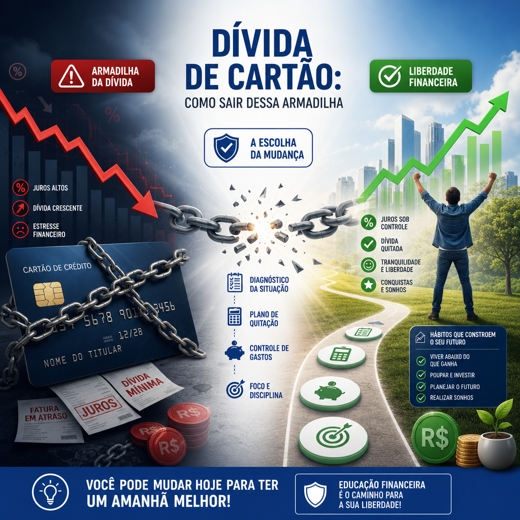DÍVIDA DE CARTÃO: COMO SAIR DESSA ARMADILHA