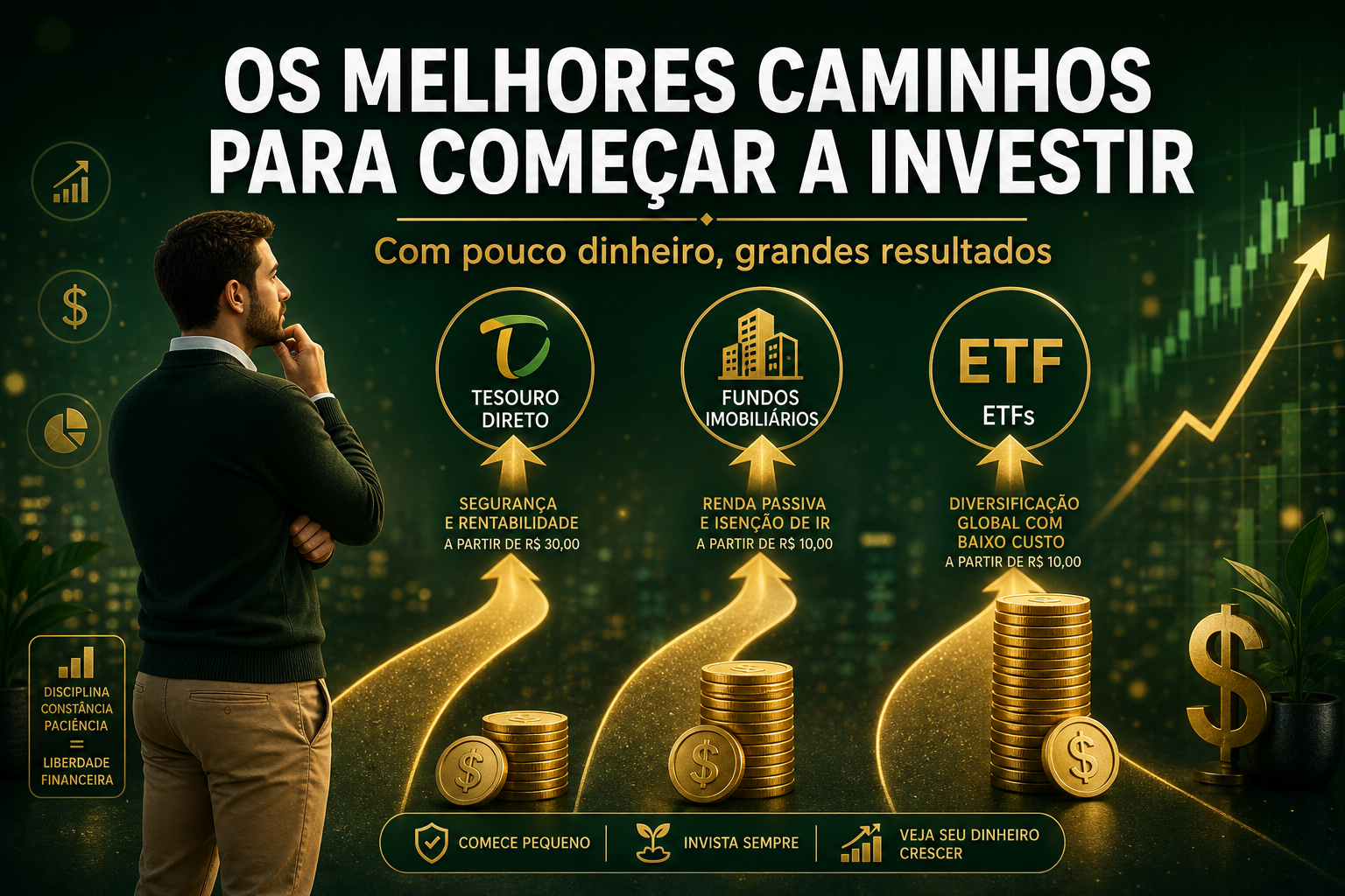OS 3 MELHORES INVESTIMENTOS EM RENDA FIXA: SAIA DA POUPANÇA AGORA!